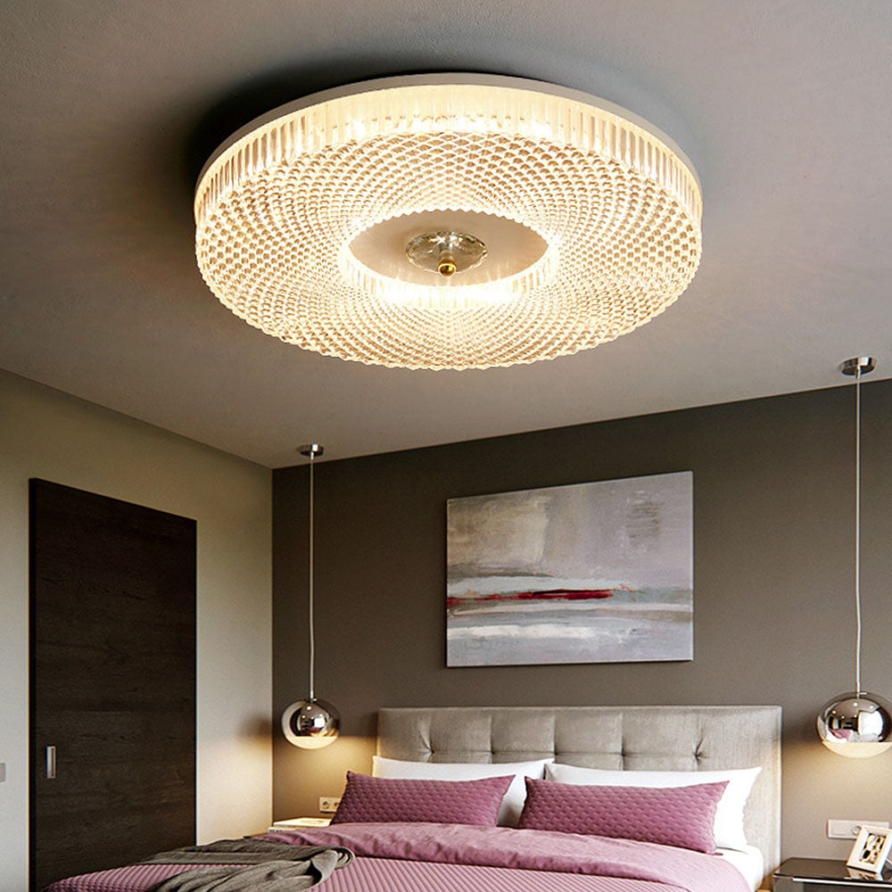Plafonieră LED modernă - plată, din metal și acril, diametru de 40cm, ultra-subțire