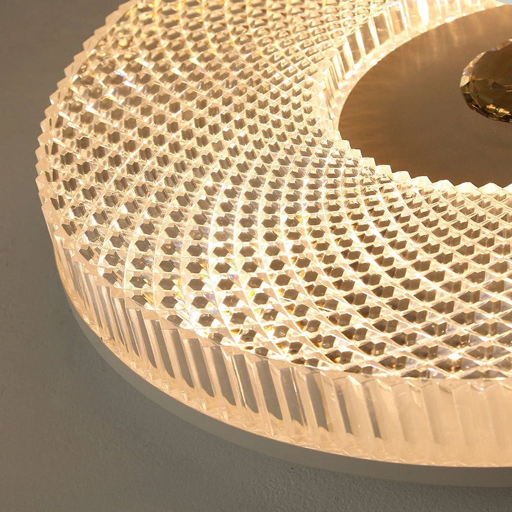 Plafonieră LED modernă - plată, din metal și acril, diametru de 40cm, ultra-subțire