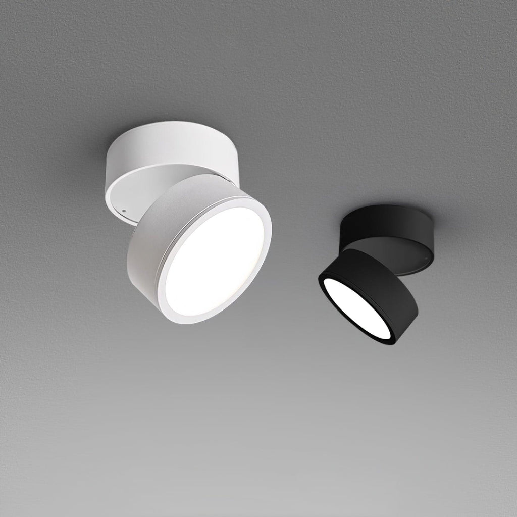 Lampă de tavan LED modernă, rotundă – lumină alb cald 3000K, aluminiu cu profil redus