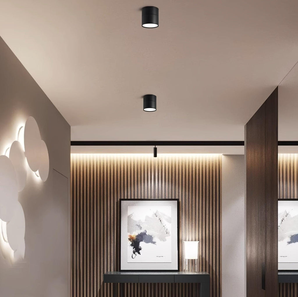 Lampă de tavan LED modernă, rotundă – lumină alb cald 3000K, aluminiu cu profil redus