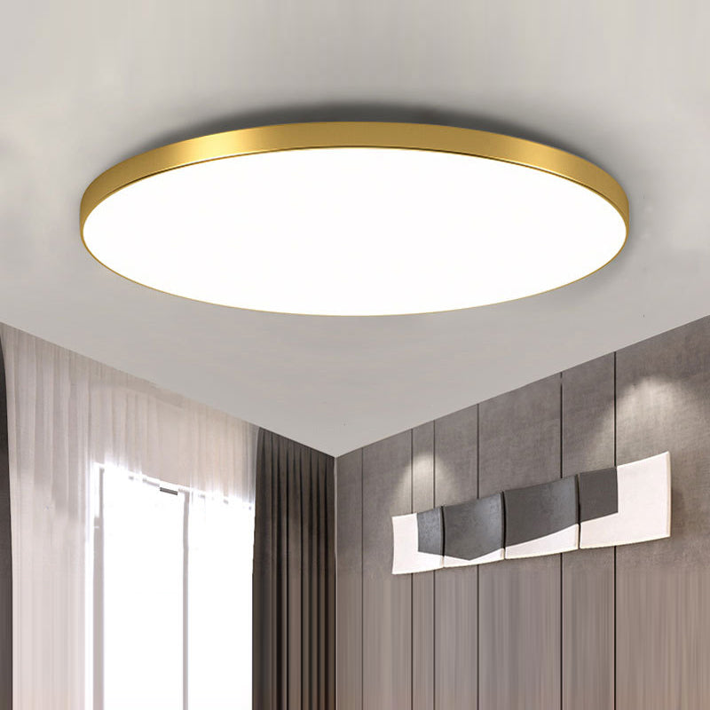 Ronde platte LED-plafondlamp — modern acryl diffuspaneel