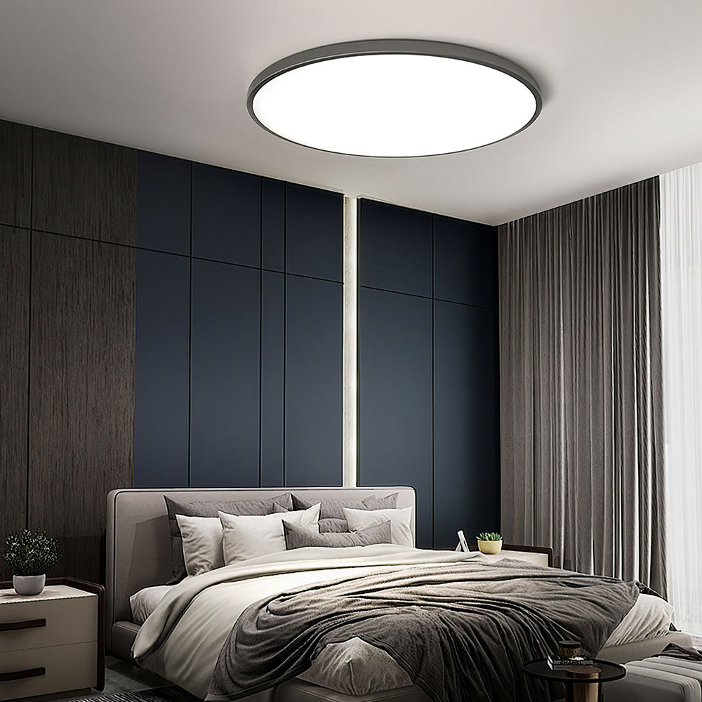 Ronde platte LED-plafondlamp — modern acryl diffuspaneel