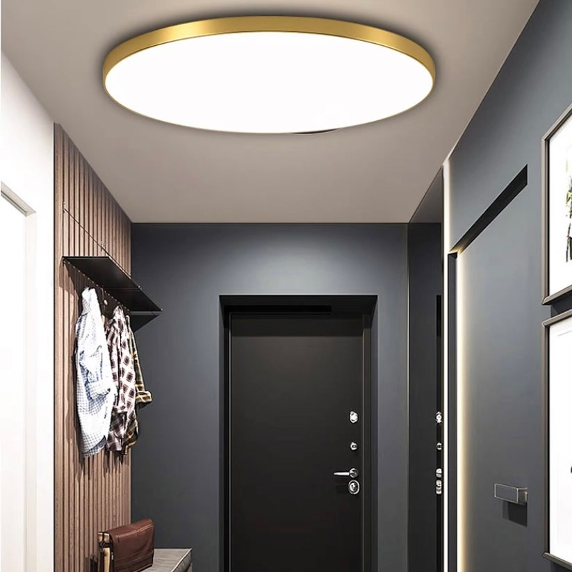 Ronde platte LED-plafondlamp — modern acryl diffuspaneel