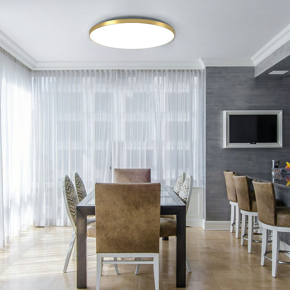Ronde platte LED-plafondlamp — modern acryl diffuspaneel