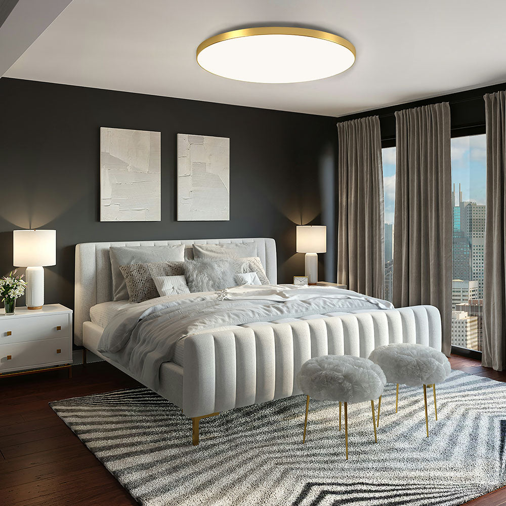 Ronde platte LED-plafondlamp — modern acryl diffuspaneel
