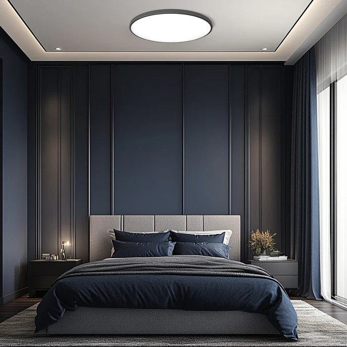 Ronde platte LED-plafondlamp — modern acryl diffuspaneel