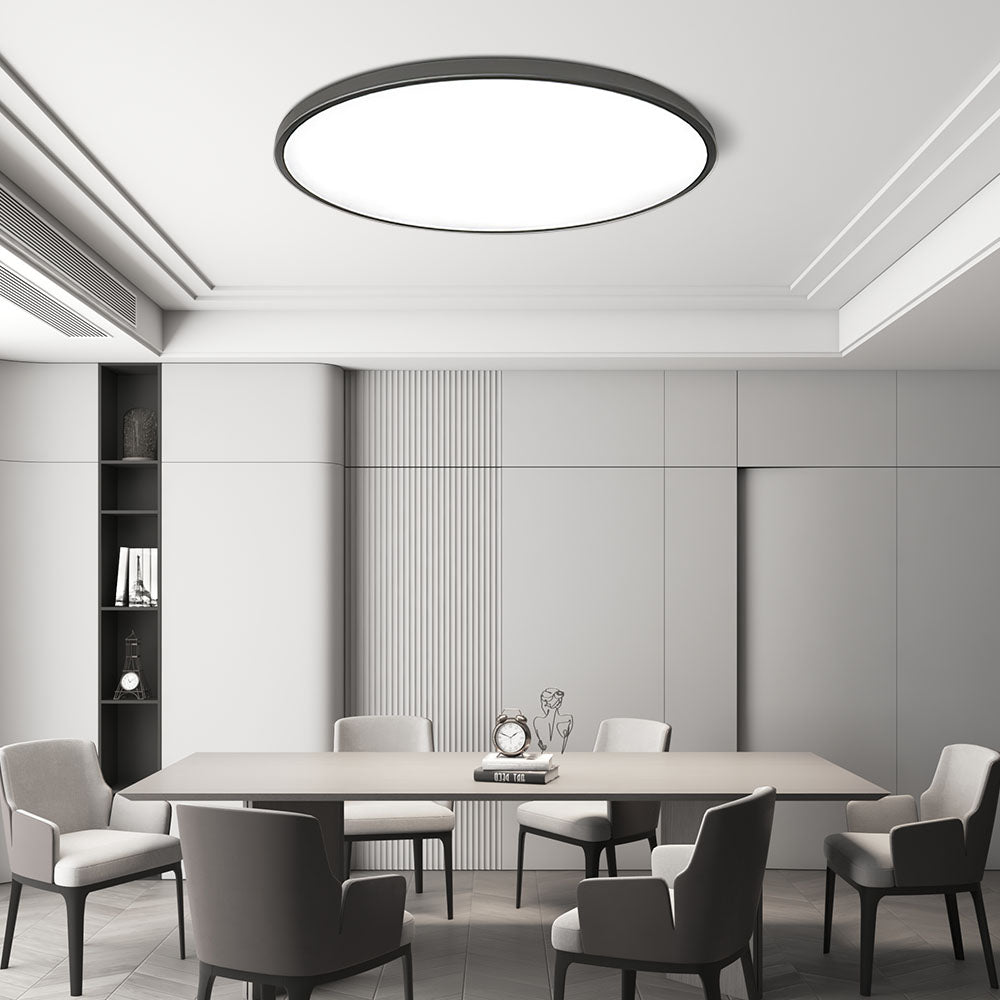 Ronde platte LED-plafondlamp — modern acryl diffuspaneel