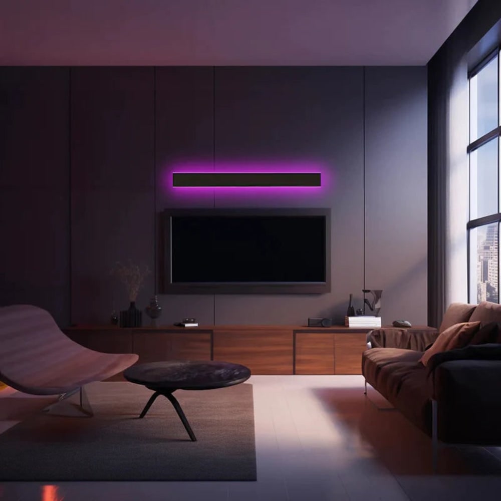 Moderne schlanke Wandleuchte - mehrere Größen und Beleuchtungsoptionen