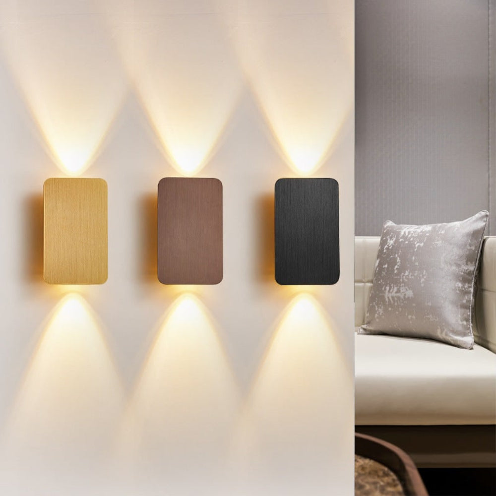 Lampă de perete dreptunghiulară modernă, cu intensitate reglabilă – Lampă de interior elegantă