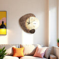 Orologio da parete asimmetrico in cristallo — design d'arte moderna