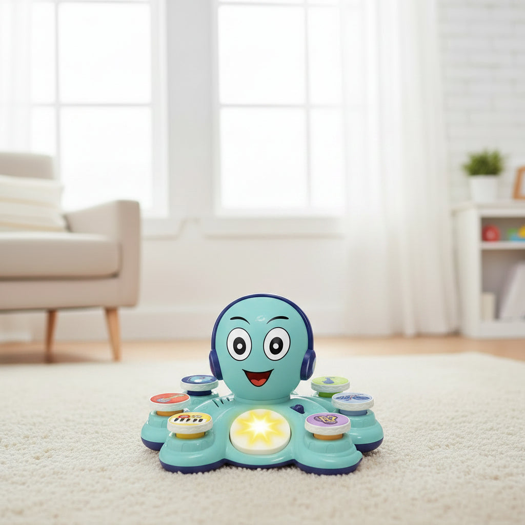 Interactive Octopus Musical Toy — 6 Sound Modes