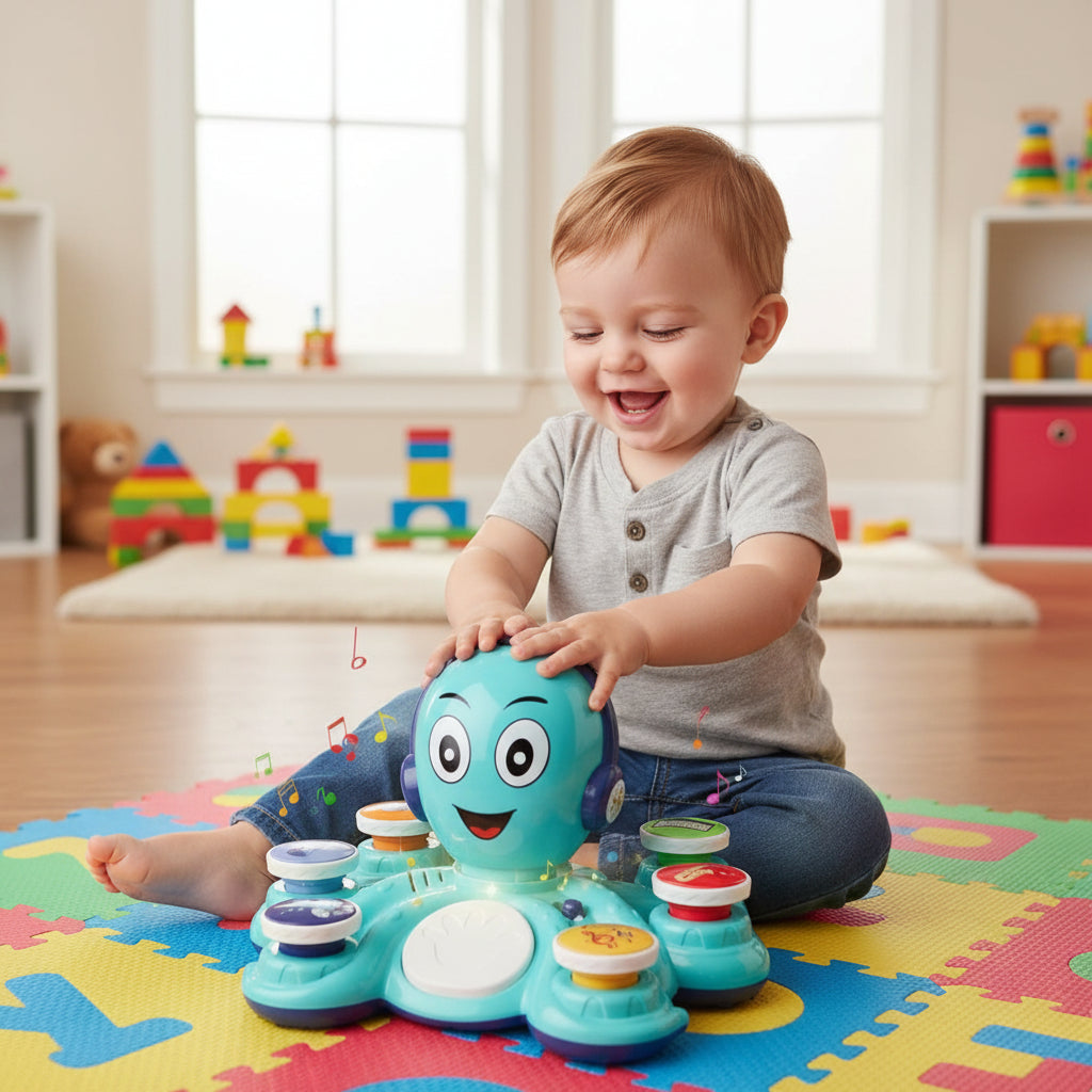 Interactive Octopus Musical Toy — 6 Sound Modes