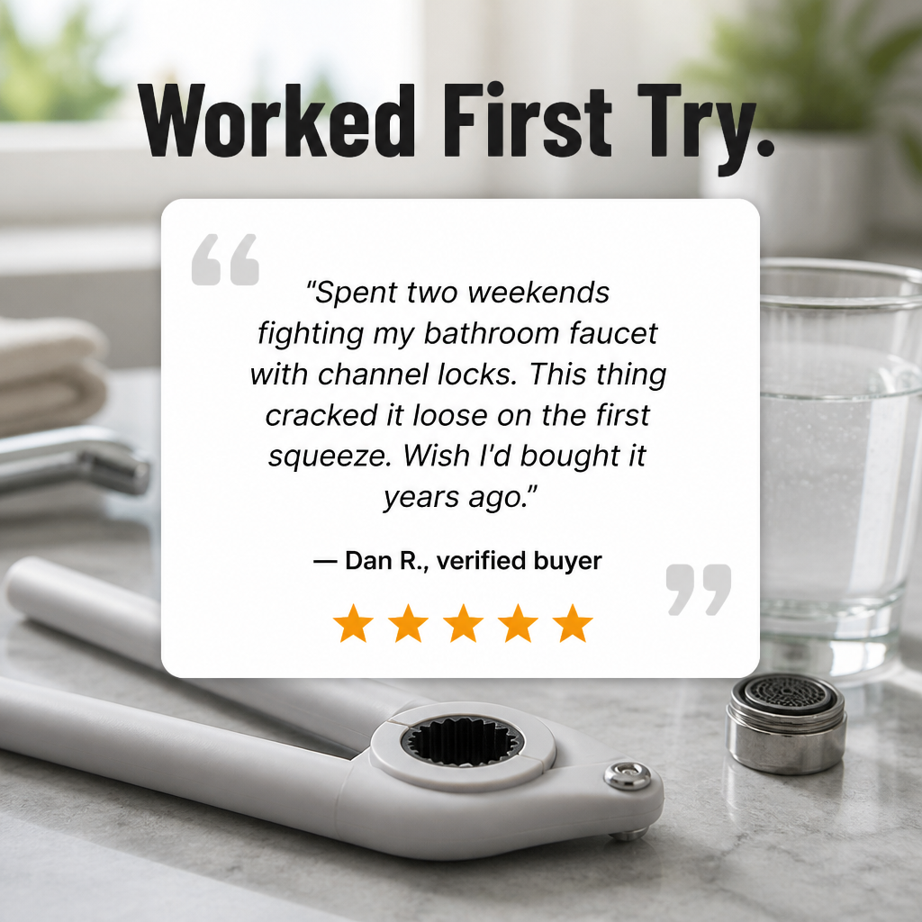 ProGrip Universal Wrench — Free a Stuck Aerator in Under 30 Seconds Without Scratches - Esilora