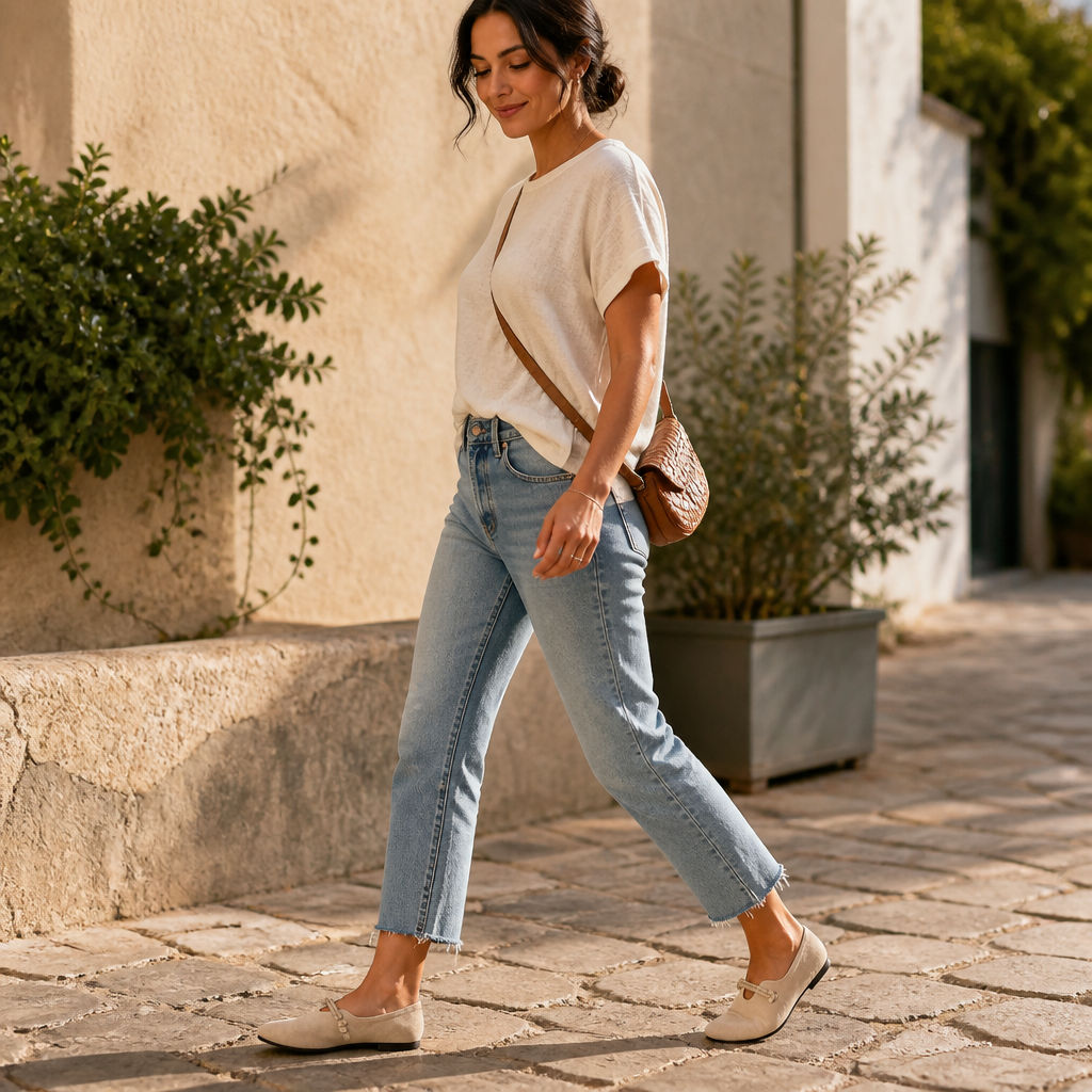 SolaraStep – Slipper-Soft Suede Flats with Rope Tie Detail - Esilora