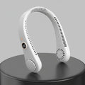Portable Neck Fan — Wearable Hands-Free Cooler in White, Pink, Black, Blue & Green