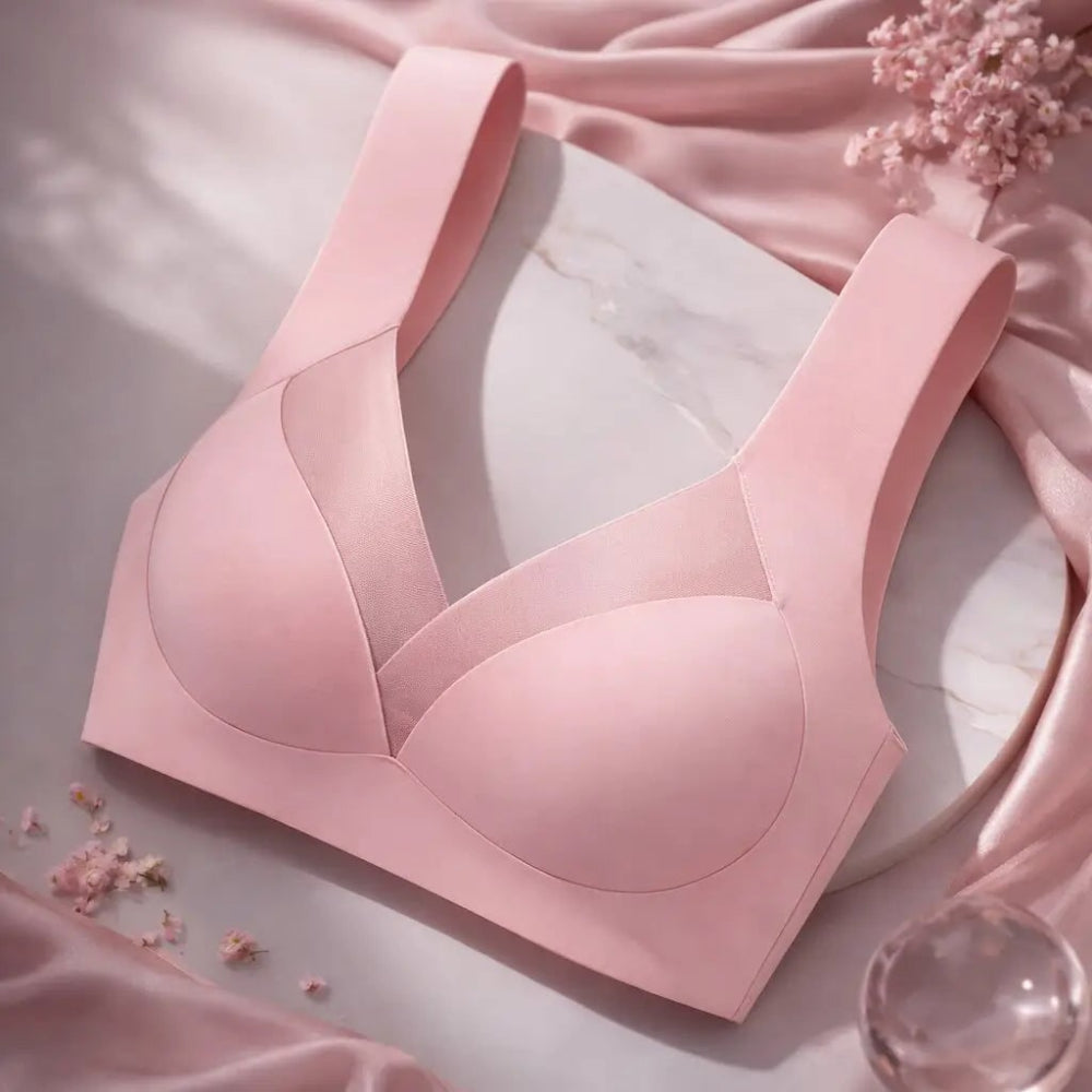 Seamless Push-Up Bra — Wire-Free, Wide Back Panel