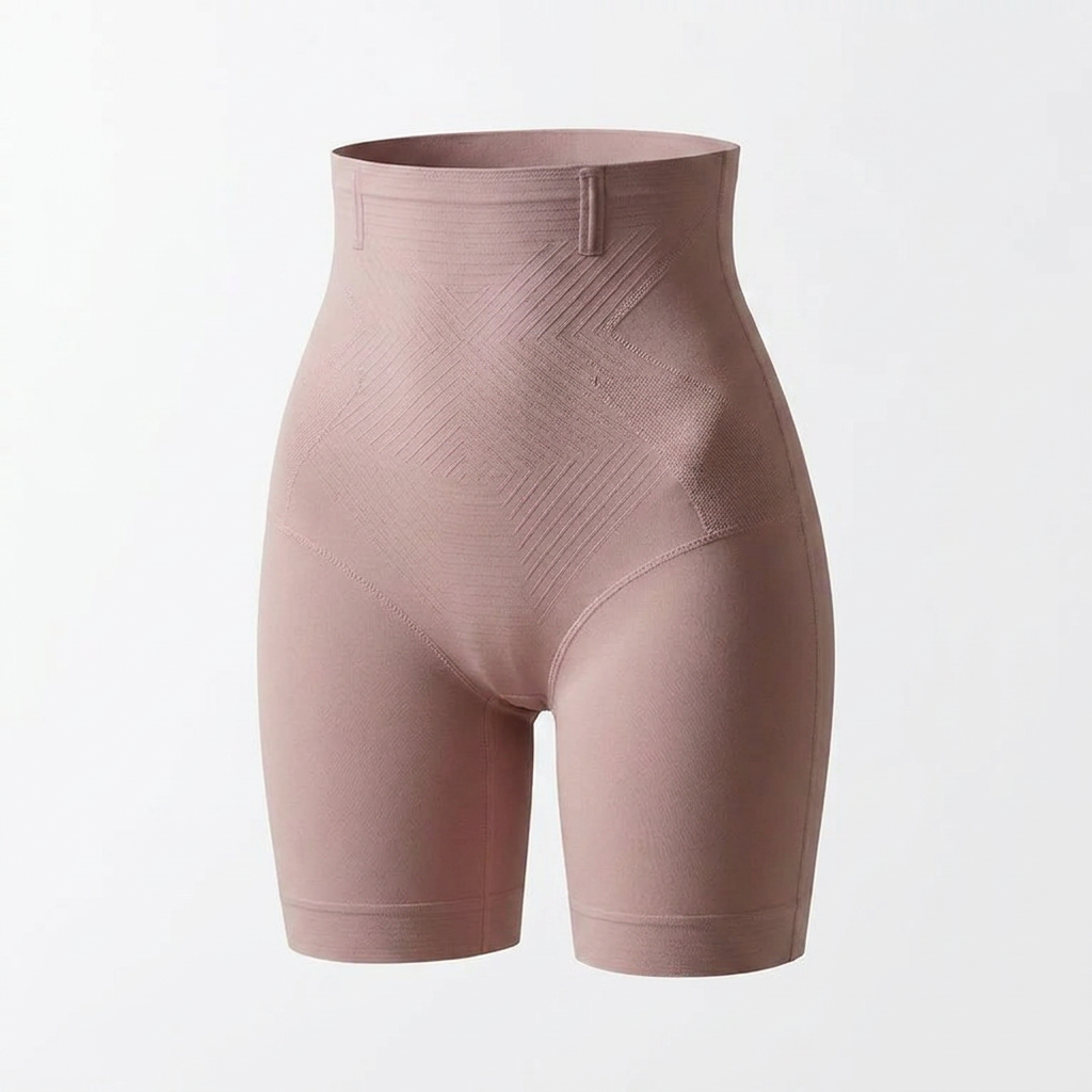 SilhouetteSculpt – High-Waisted Seamless Shaping Shorts with Anti-Roll Waistband - Esilora