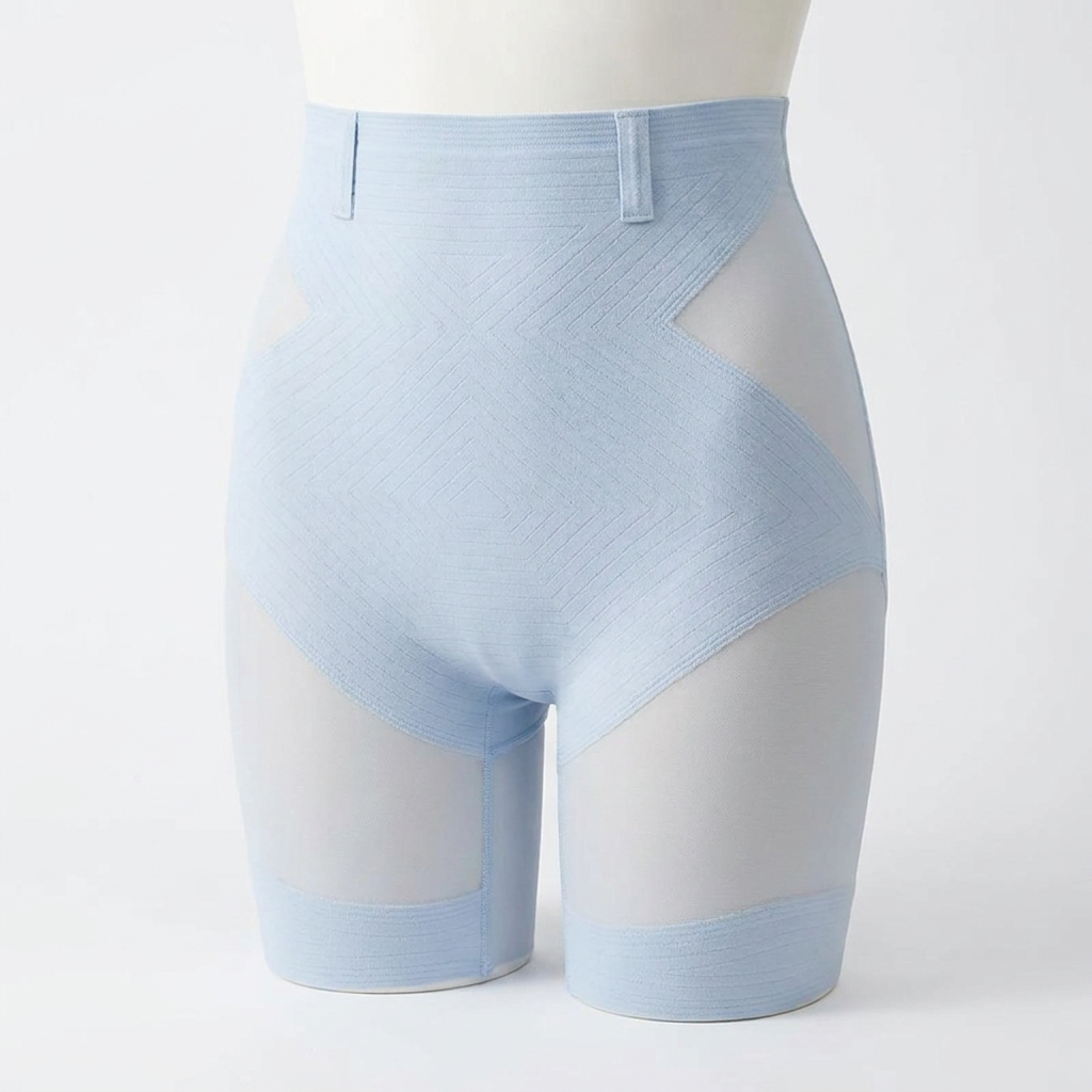 SilhouetteSculpt – High-Waisted Seamless Shaping Shorts with Anti-Roll Waistband - Esilora