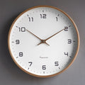 Silent Wooden Wall Clock in Scandinavian Style - Esilora