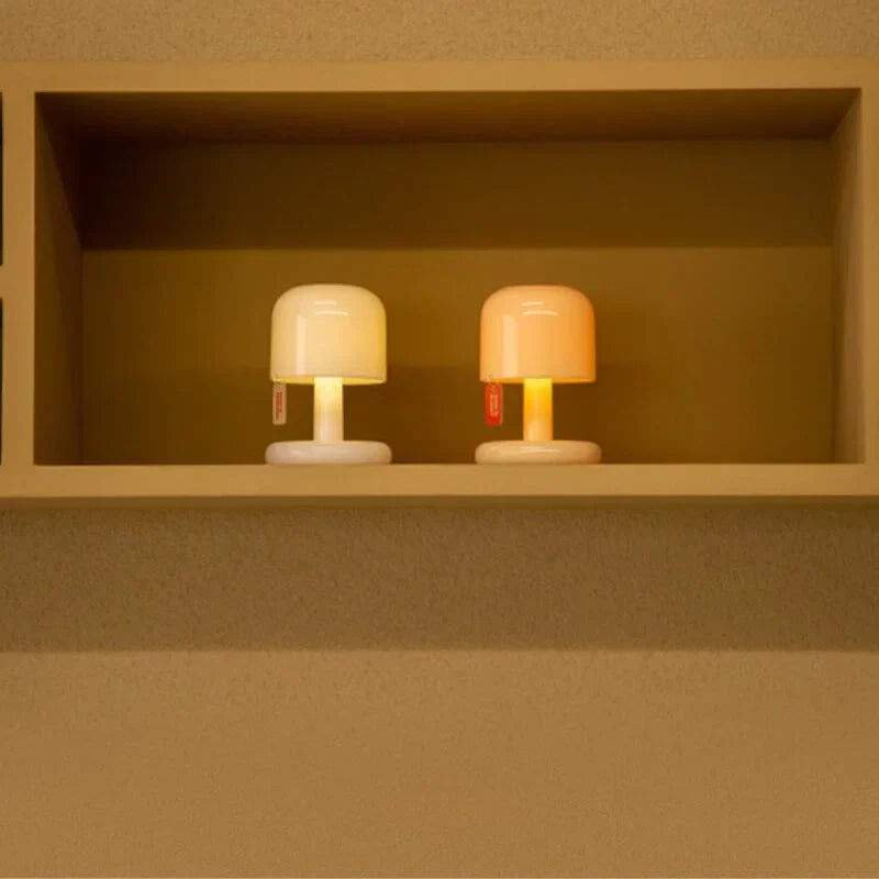 Wireless Mini Mushroom LED Night and Table Lamp