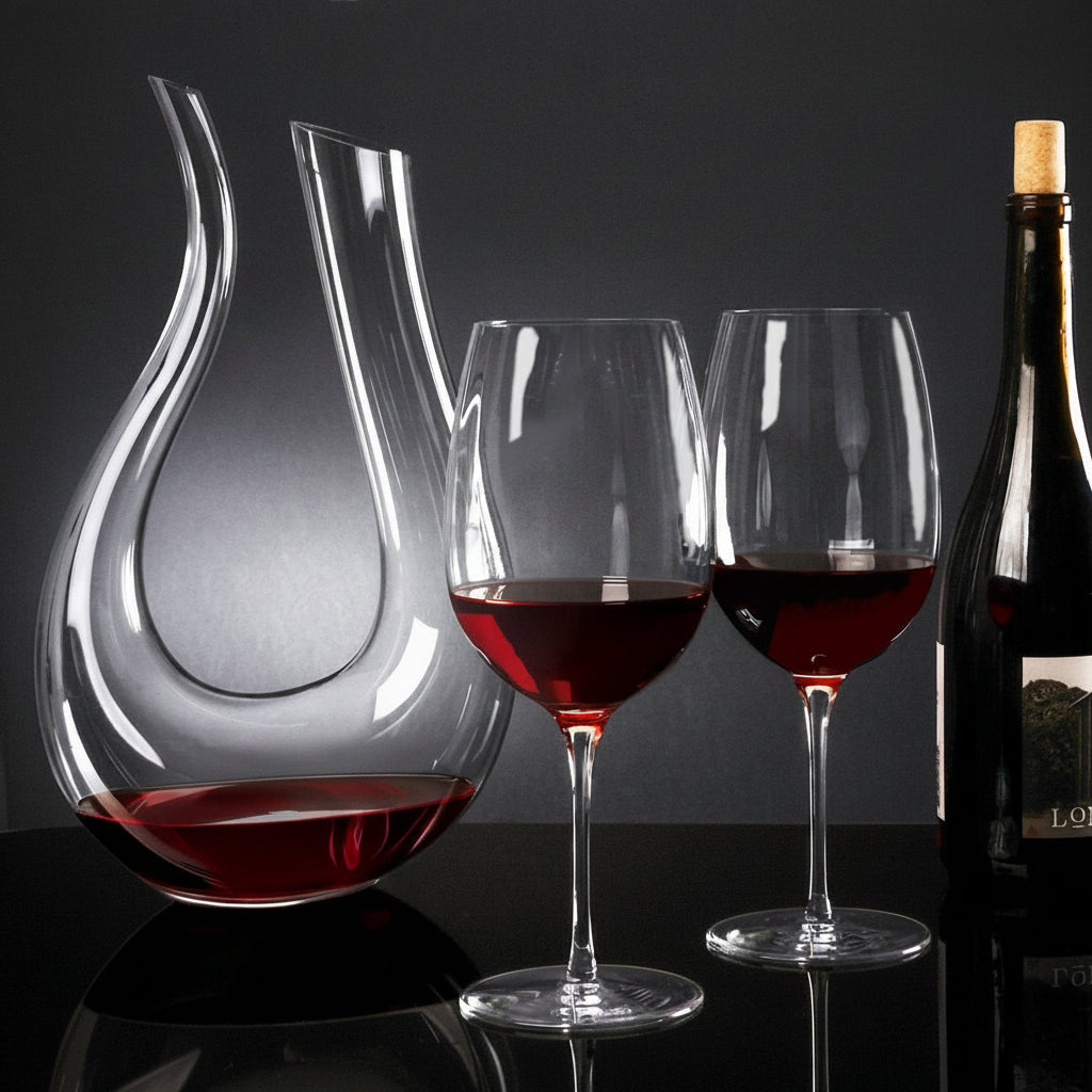 Oktoberfest Wine Decanter Set — Curved Body, Secure Grip