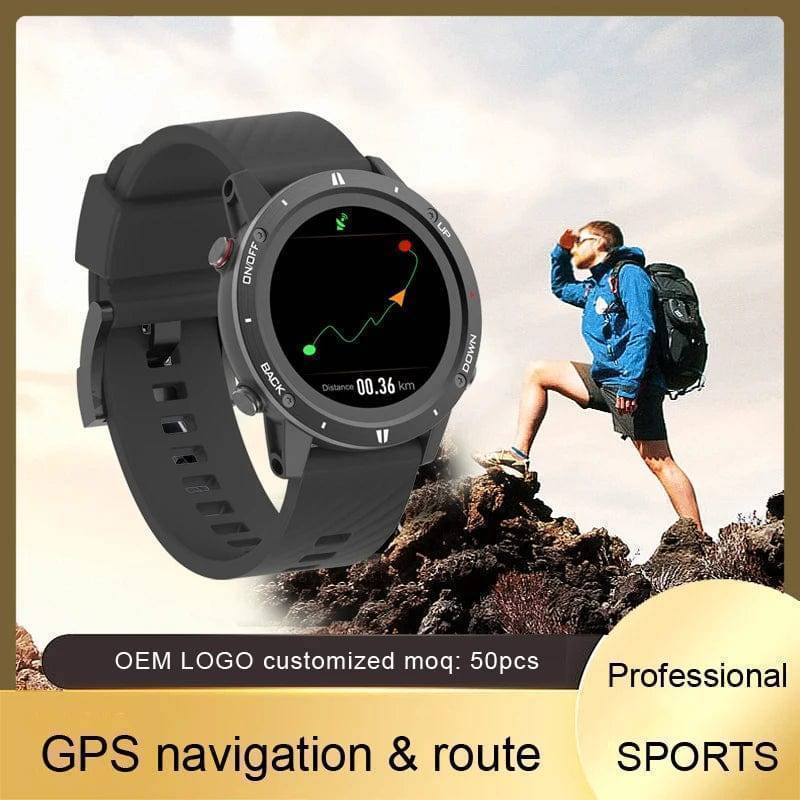Relógio inteligente para adultos com GPS, monitor de frequência cardíaca e altímetro - Esilora