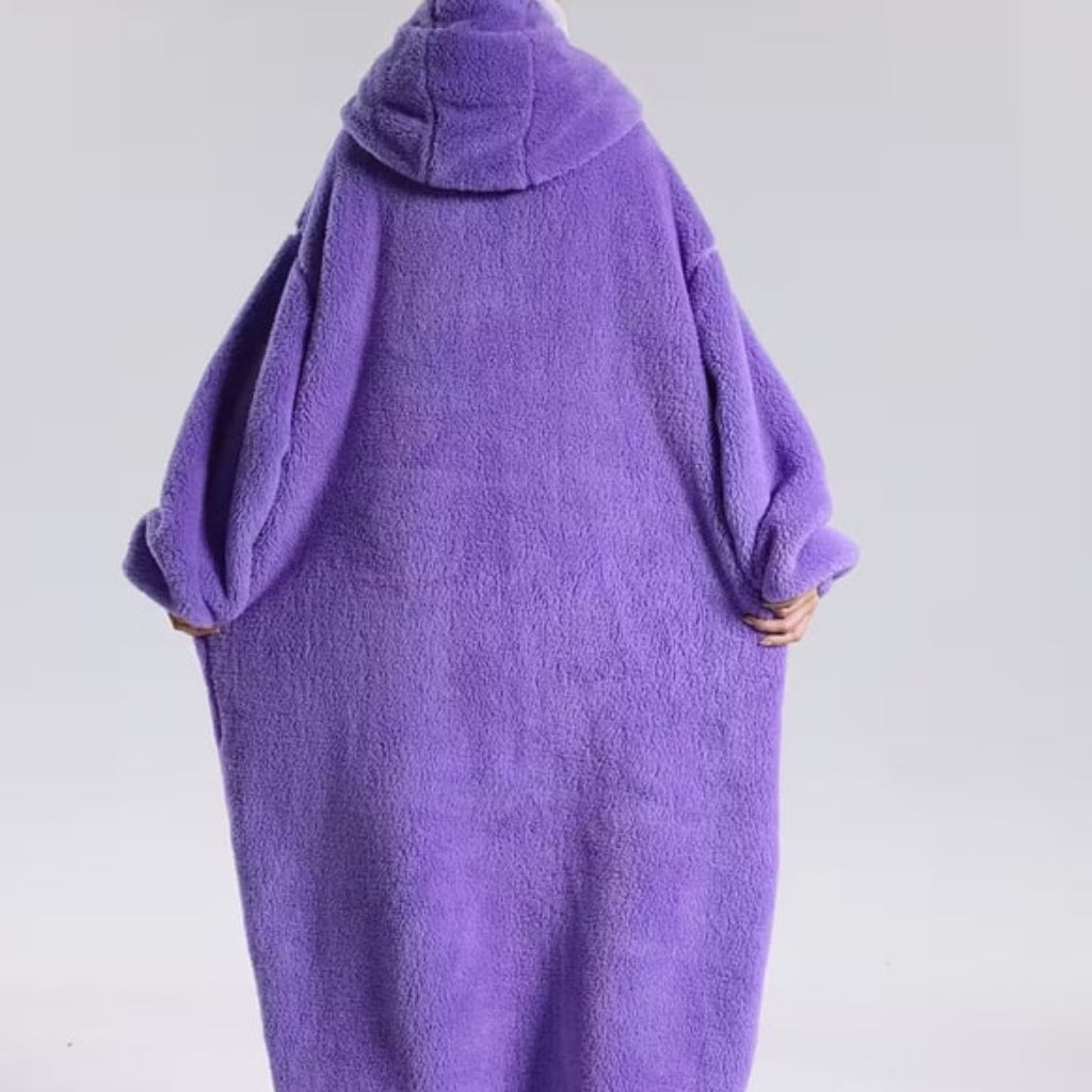 Couverture à capuche oversize chaude — Capuche, manches et grande poche