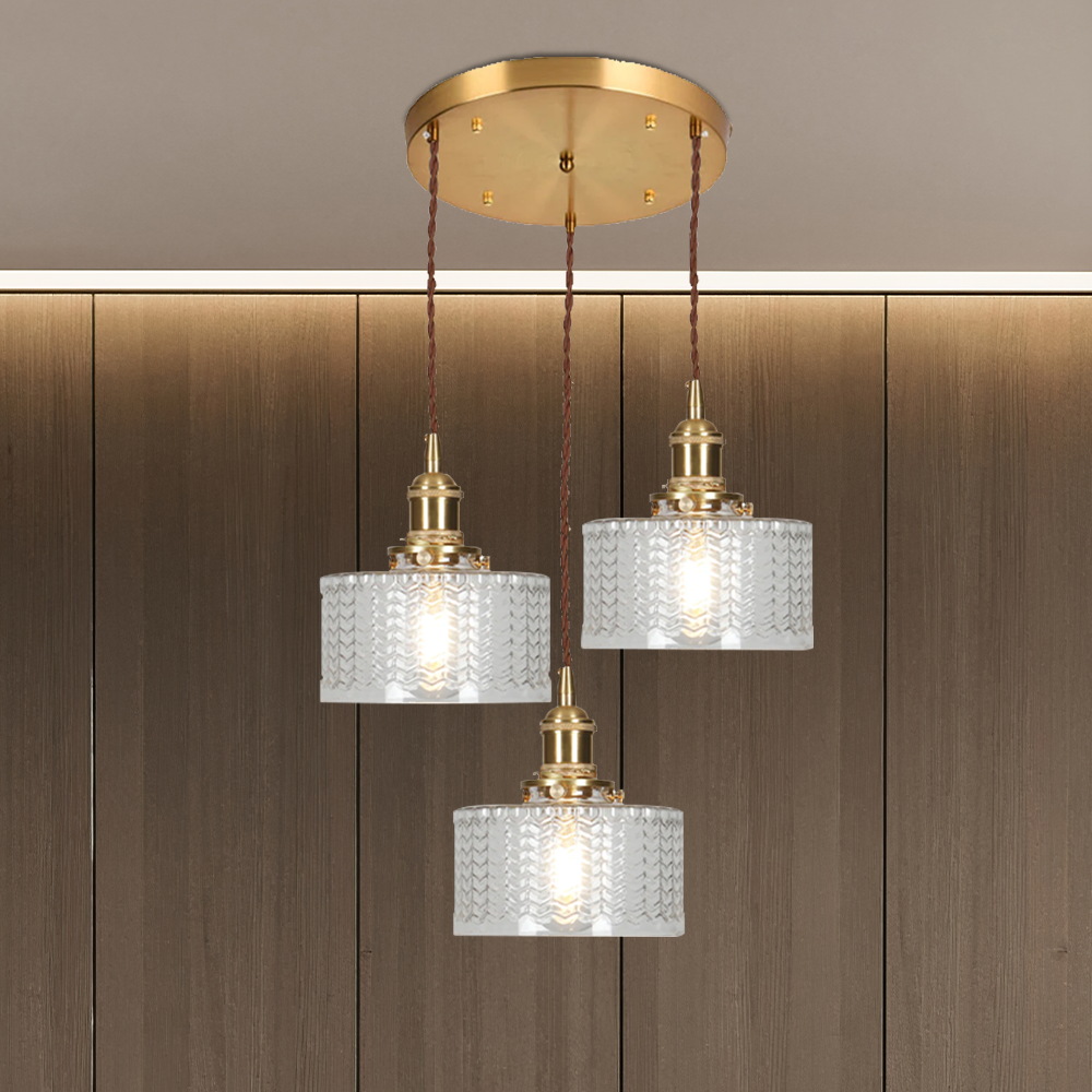 Lampada a sospensione vintage con attacco E27 — altezza regolabile