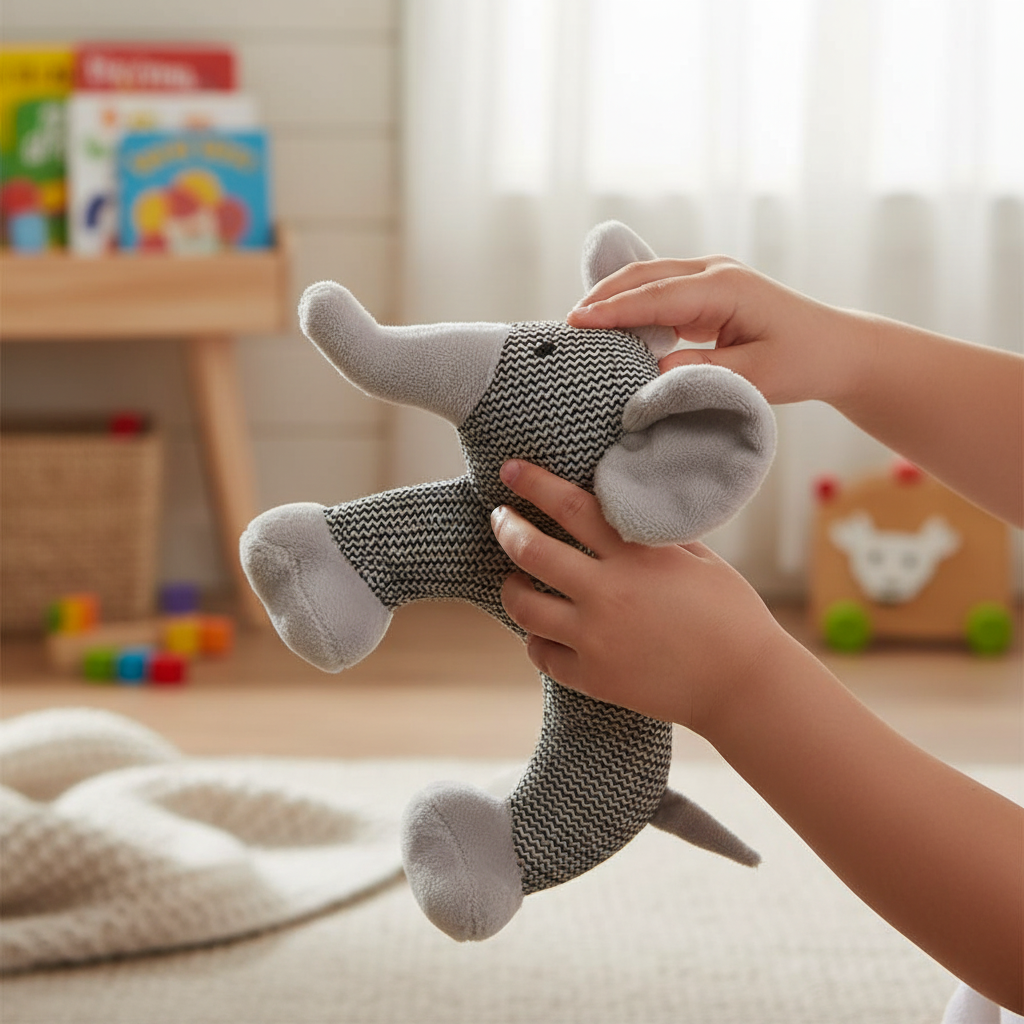 Interaktives Plüschtier-Spielzeug – Strapfestes Gewebe & Kuschelweiche Füllung