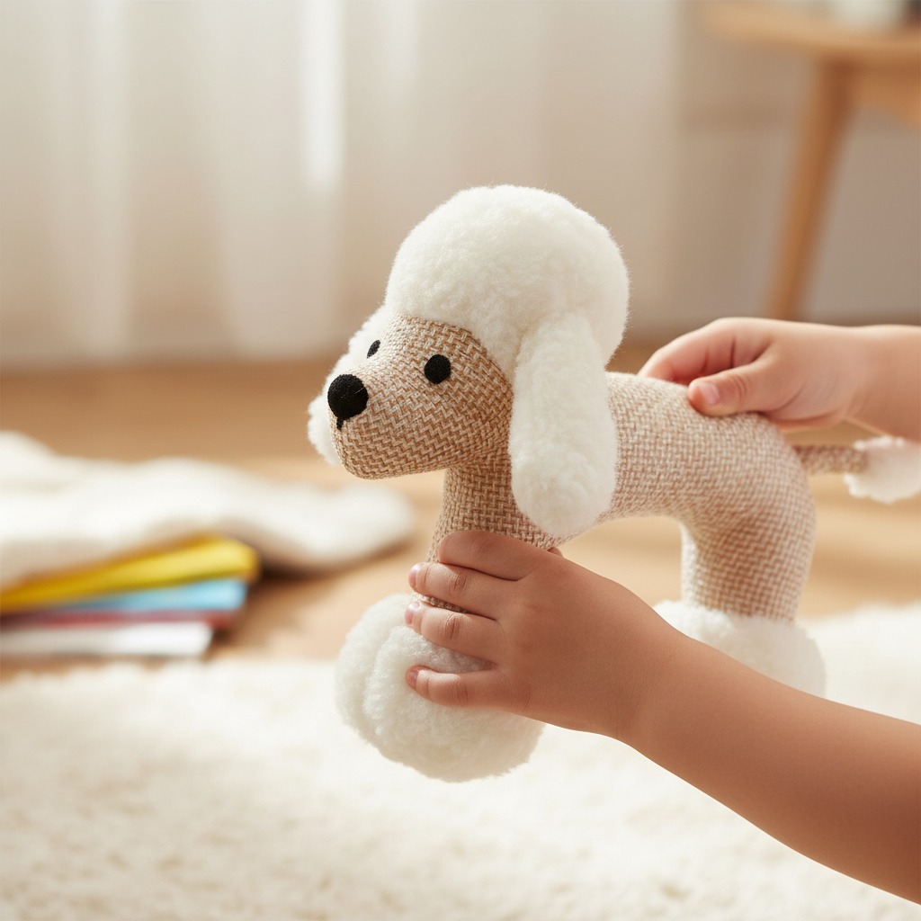 Interaktives Plüschtier-Spielzeug – Strapfestes Gewebe & Kuschelweiche Füllung