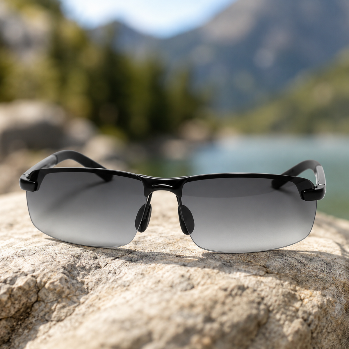 Óculos de sol polarizados fotocromáticos — lentes com proteção UV