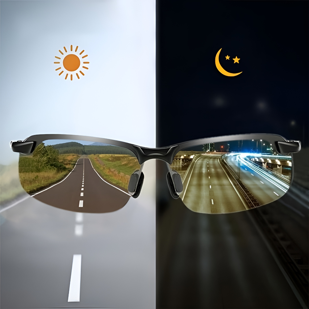 Óculos de sol polarizados fotocromáticos — lentes com proteção UV