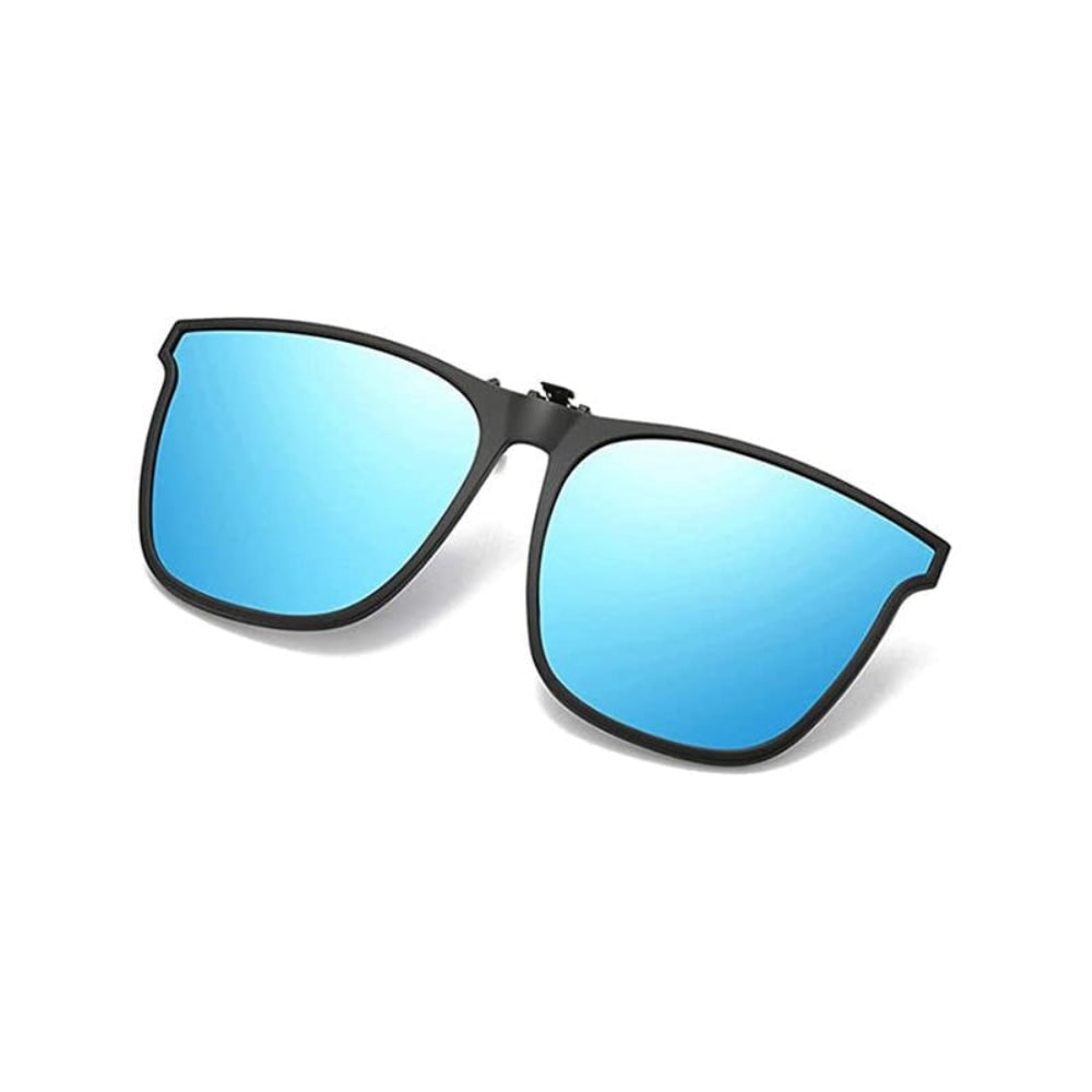 Óculos de sol com proteção UV e clip polarizado — lentes sobrepostas com encaixe