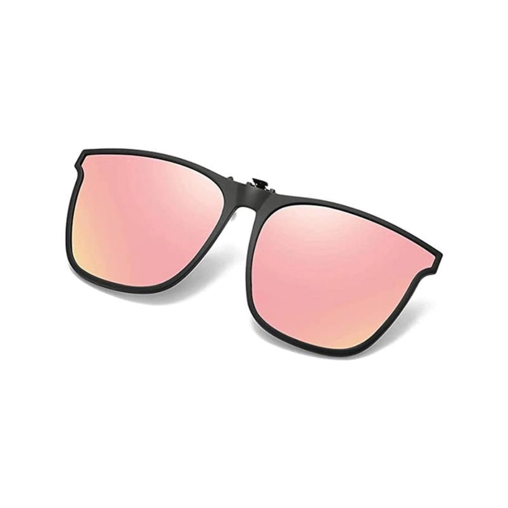 Óculos de sol com proteção UV e clip polarizado — lentes sobrepostas com encaixe