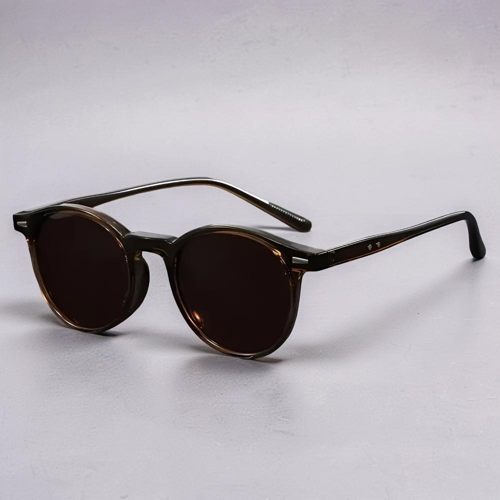 Óculos de sol redondos retro polarizados — proteção UV