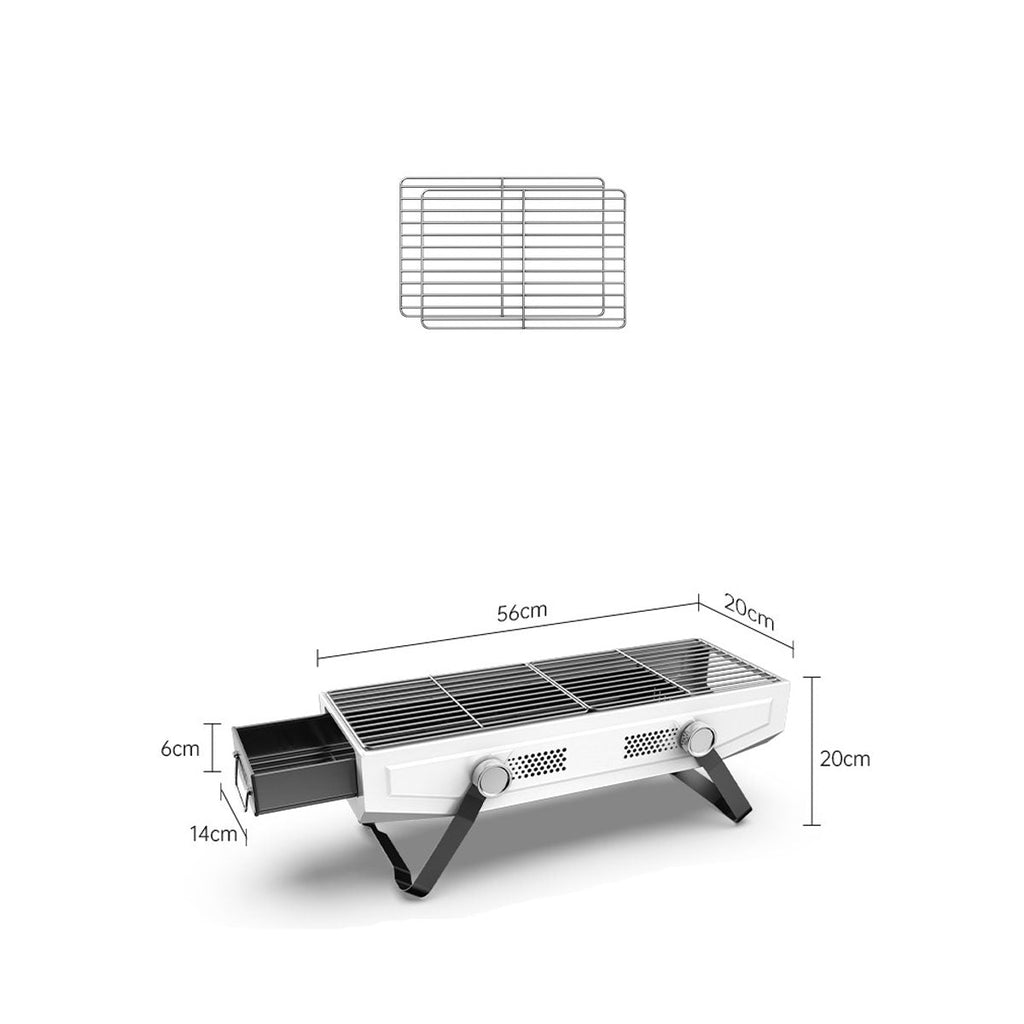Stainless Steel Portable Grill for Camping and Outdoor Cooking - Esilora