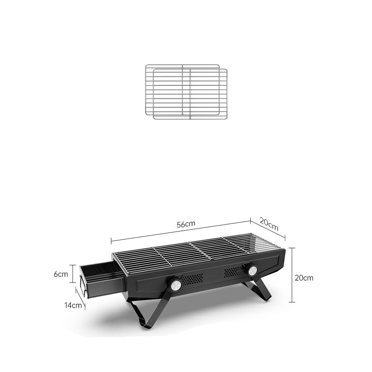 Stainless Steel Portable Grill for Camping and Outdoor Cooking - Esilora