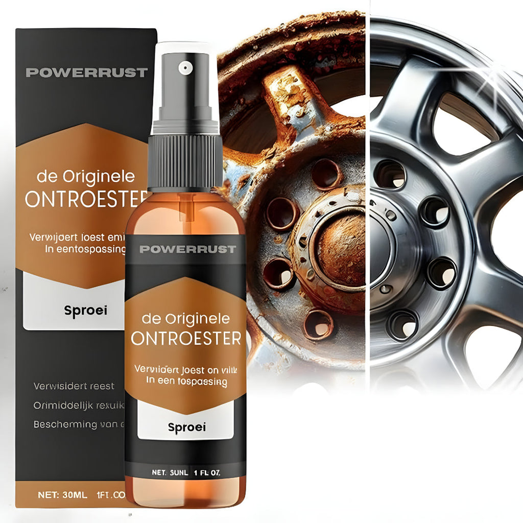 Hurtigtvirkende rustfjernelsesspray til stål og jern