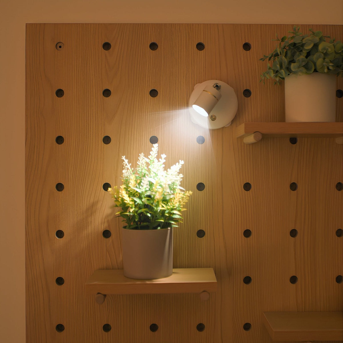 Dimmable LED Wall Light — Wireless Remote Control and Adjustable Aim