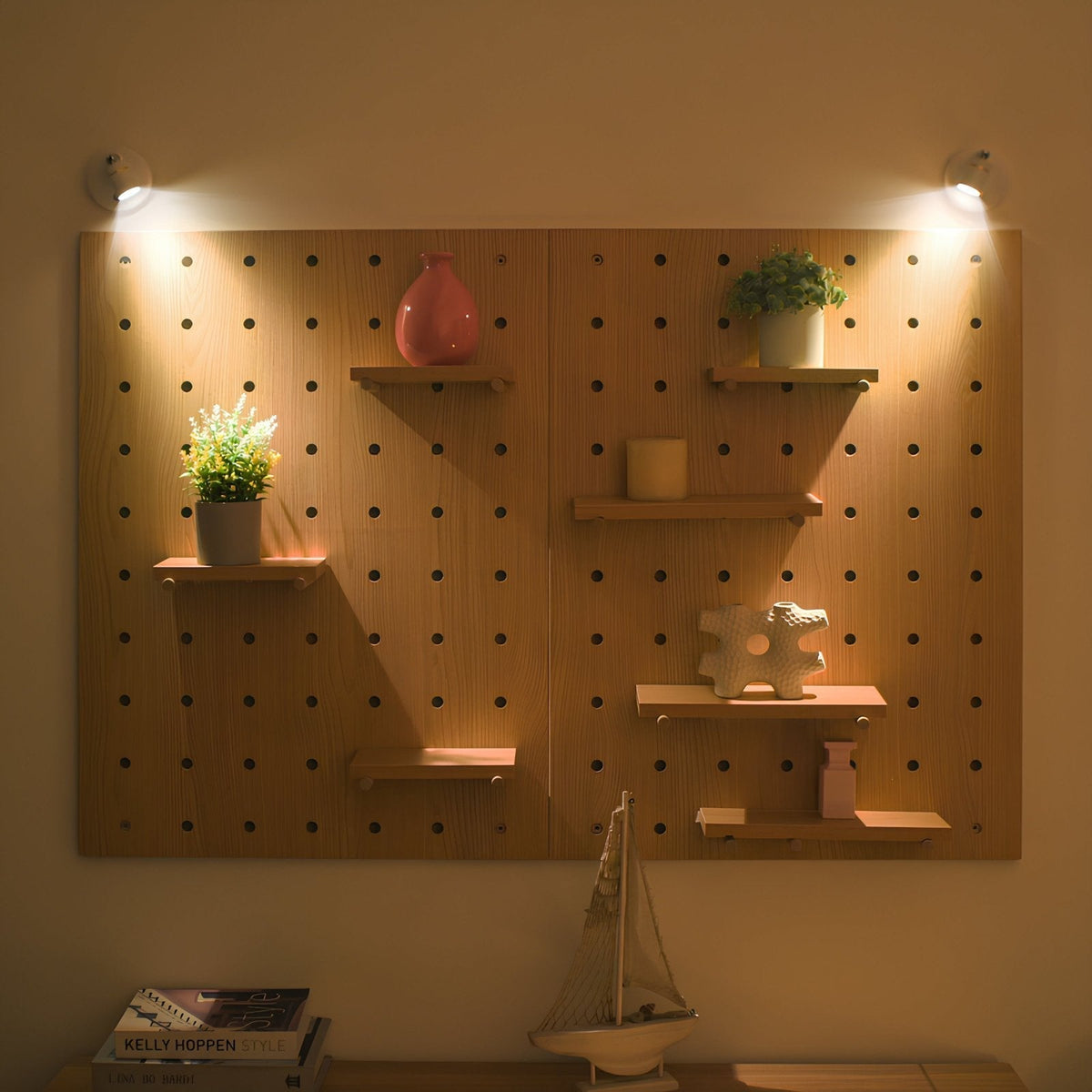 Dimmable LED Wall Light — Wireless Remote Control and Adjustable Aim