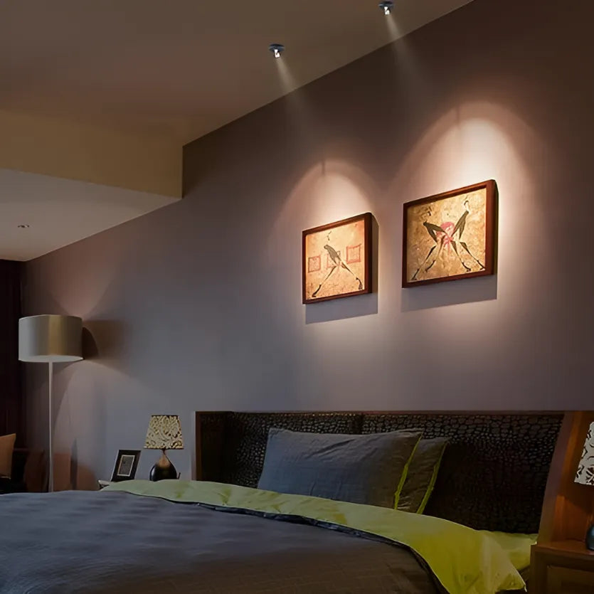Dimmable LED Wall Light — Wireless Remote Control and Adjustable Aim