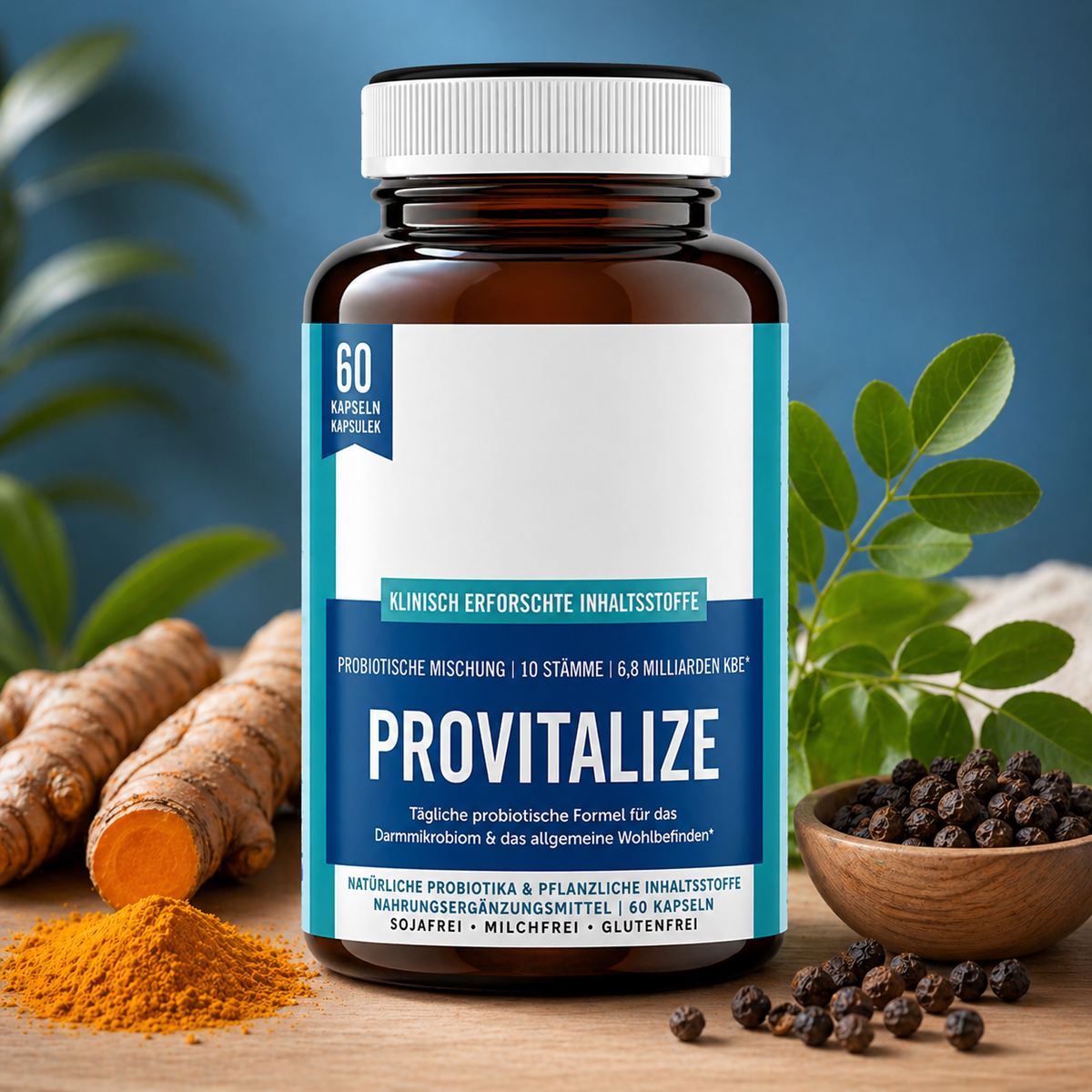 Probiotic Blend Capsules — Gut Flora Dietary Supplement