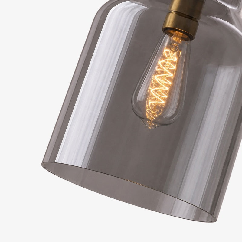 Hanton minimalistisk væglampe – væglampe i vintage-mælkeglas og metaldetalje | Esilora