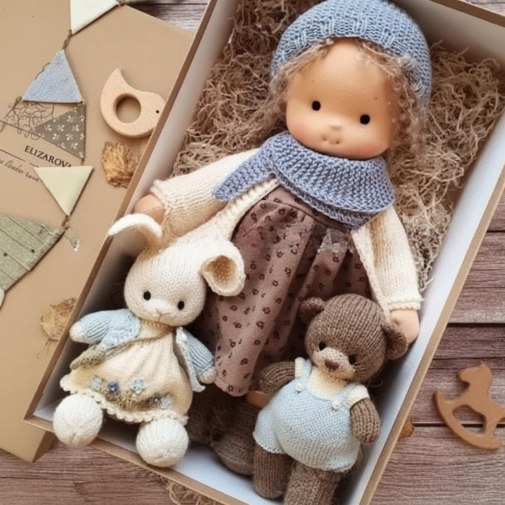 Baba-kiegészítő ajándékdoboz — gondosan összeállított díszdoboz