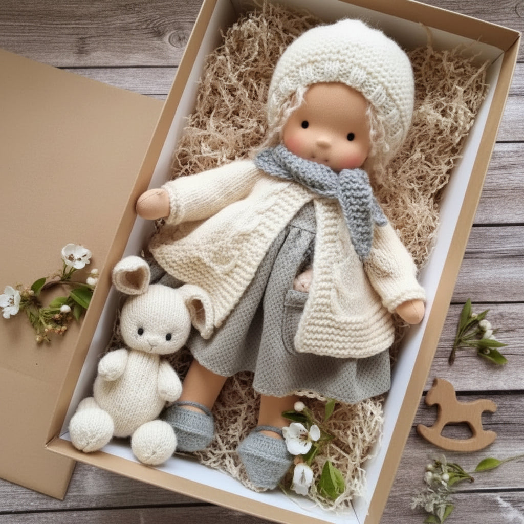 Baba-kiegészítő ajándékdoboz — gondosan összeállított díszdoboz