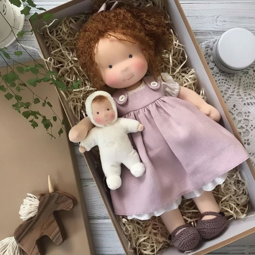Baba-kiegészítő ajándékdoboz — gondosan összeállított díszdoboz