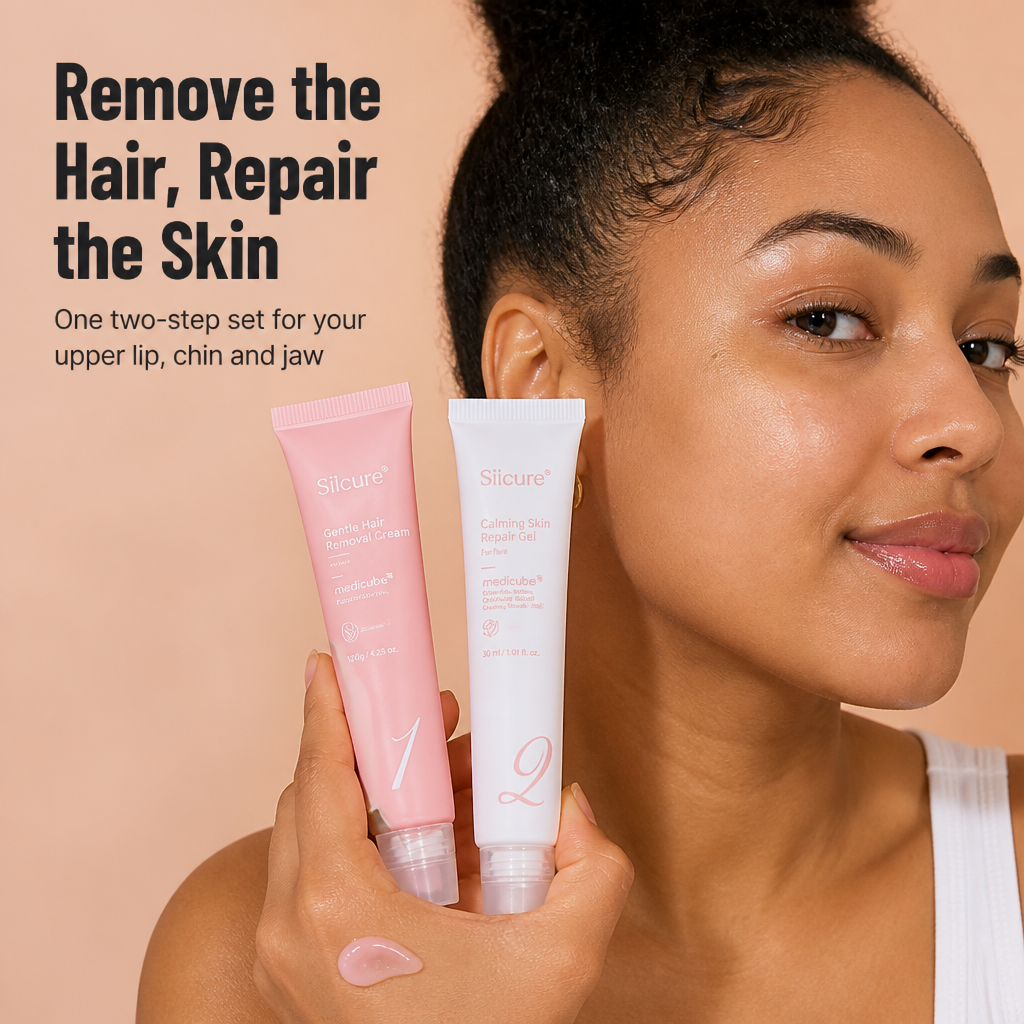 Silcure — Remove Facial Hair and Repair Your Skin in One Two-Step Sitting - Esilora