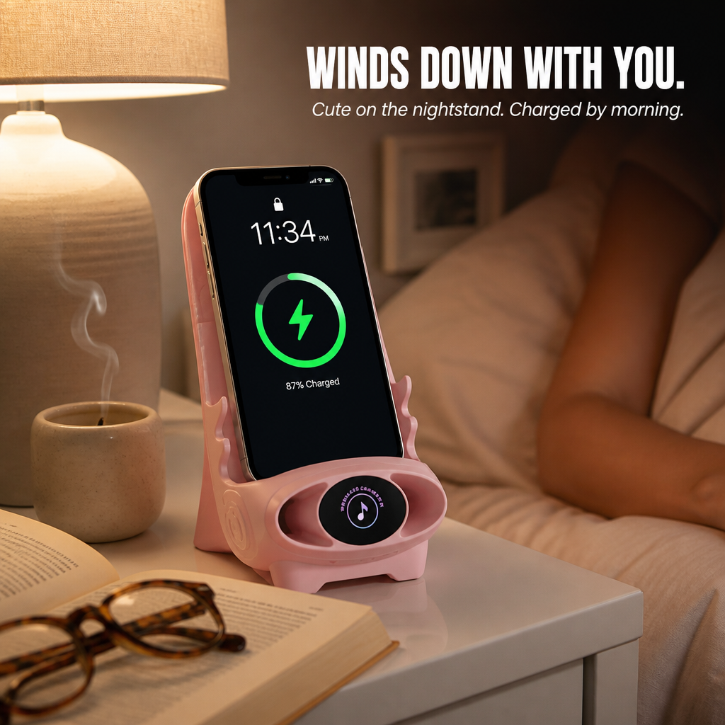 PowerPad Pro — Charge, Cradle, And Amplify Your Phone In One Compact Stand - Esilora