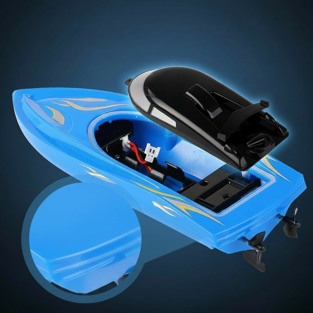 RC Remote Control Aquatic Boat Toy — Dual Propeller, Streamlined Hull