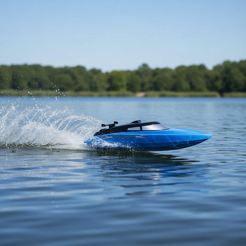 RC Remote Control Aquatic Boat Toy — Dual Propeller, Streamlined Hull